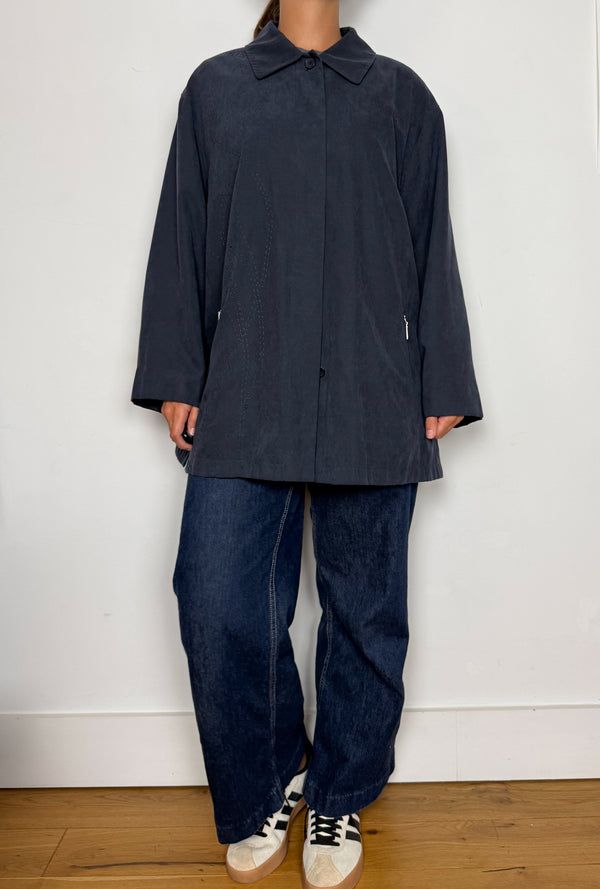 Midnight blue utility jacket