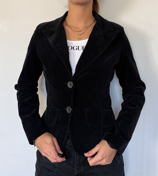 Black corduroy blazer
